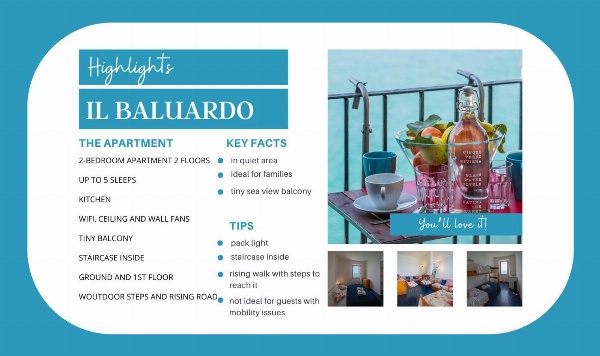 Il Baluardo Sea View Apartment on the Cliff image 2